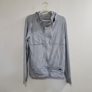 Armani exchange full zip stow away hood sweater M